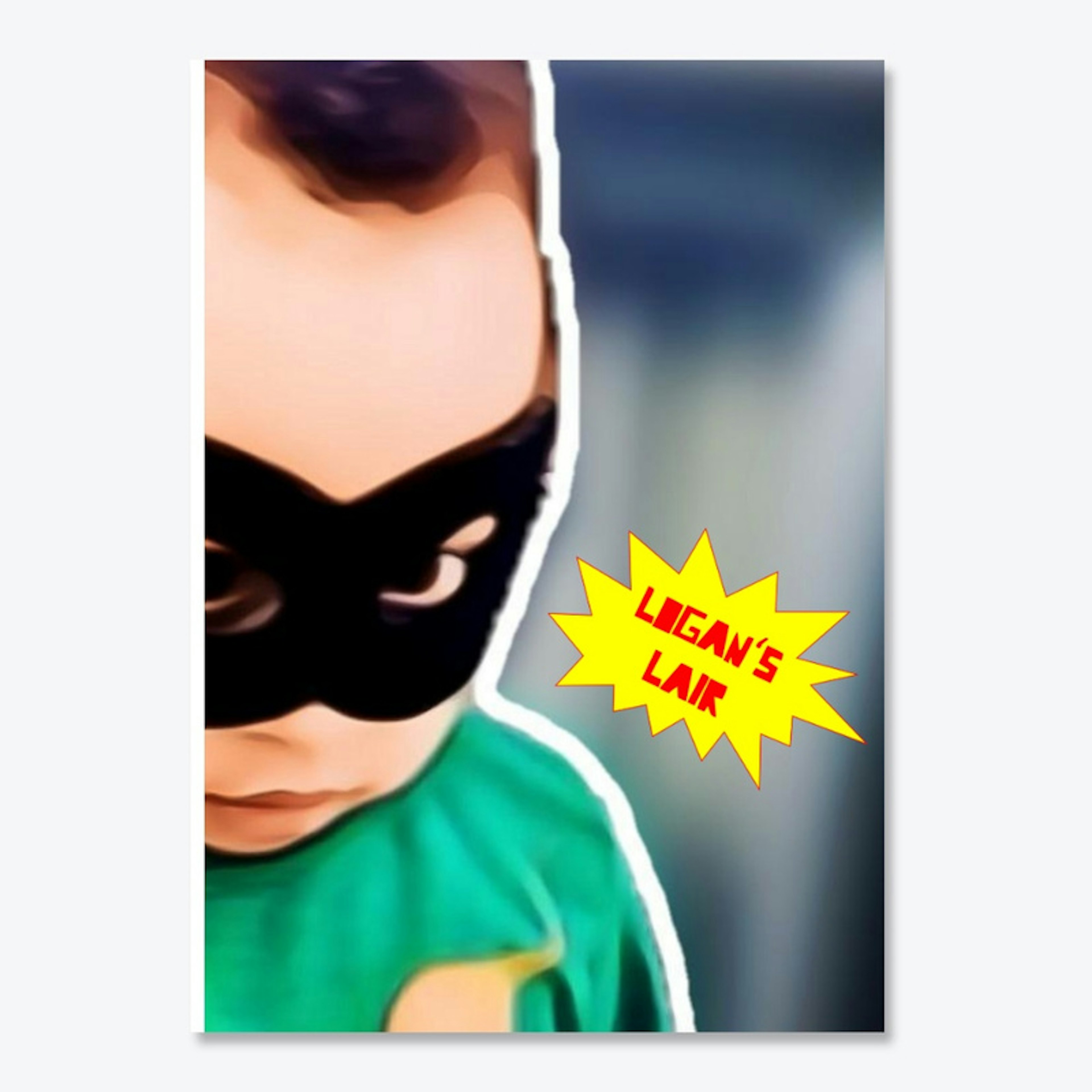 Logan's Lair Superhero Profile Sticker