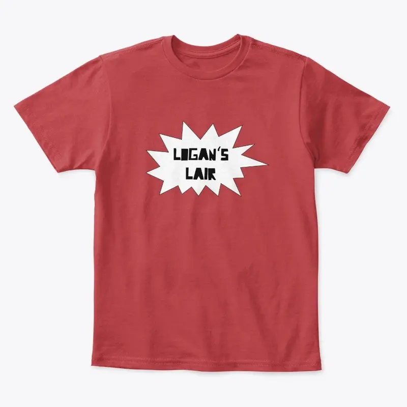 Logan's Lair White Logo Tee