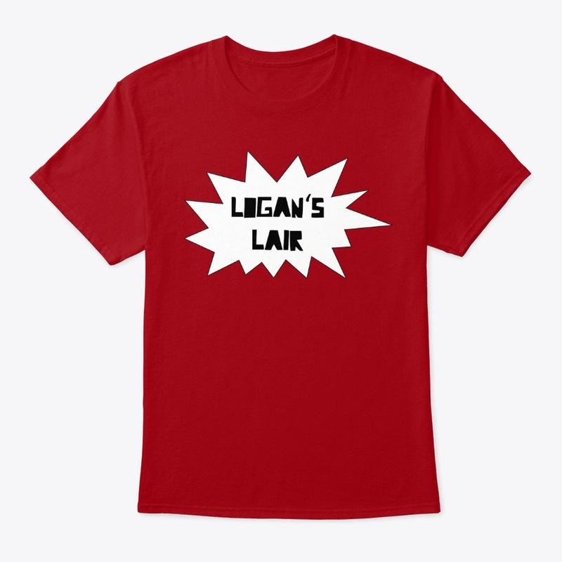 Logan's Lair White Logo Tee